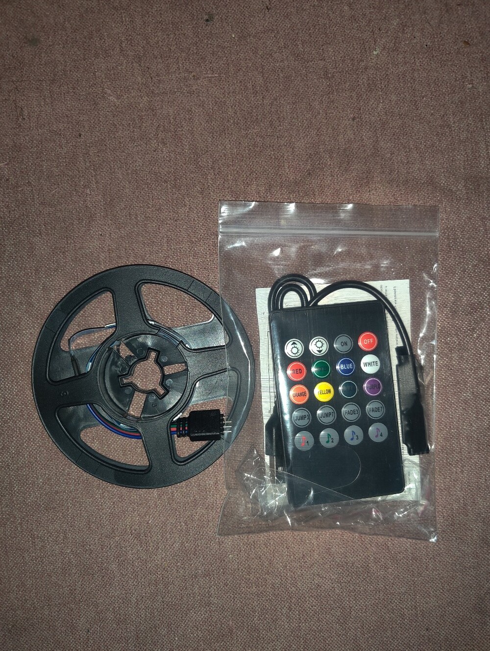 Music Sync RGB LED Light Strip with Remote (USB Powered)